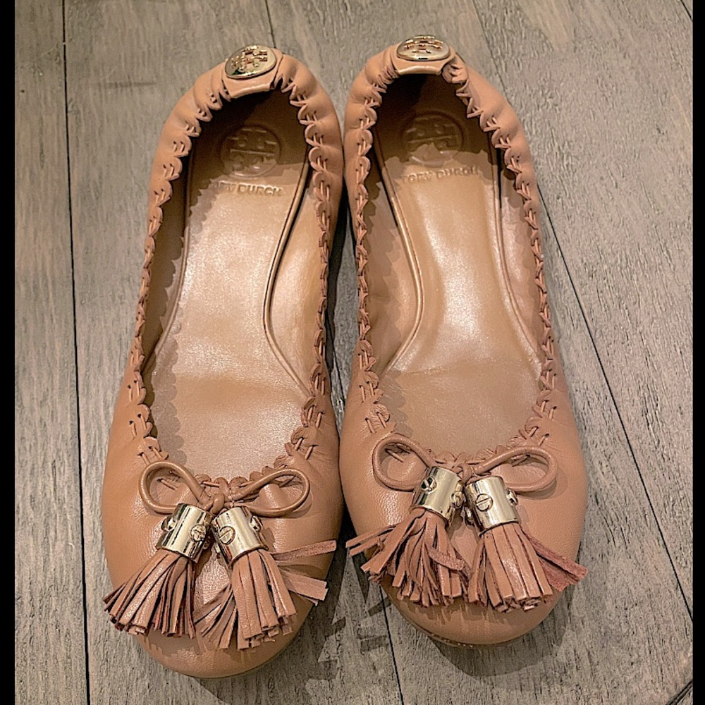 Tory Burch Reese Mestico Tassel Flats